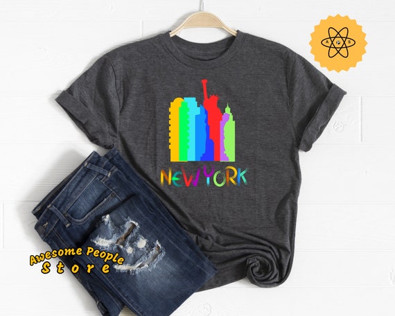 New York Landscape, Statue Of Liberty Shirt, New York Shirt, NYC Gift, I Love NYC, New York Travel, New York Pride, NY Shirt, New York Tees