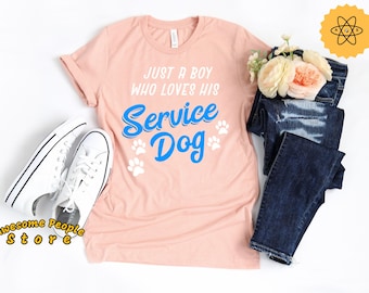 Chemise de chien d’assistance, chemise de chien de travail, chemise d’entraîneur de chien de service, chemise de propriétaire de chien d’assistance, cadeau de chien de service, chemise de chien de guide, garçon de chien de service