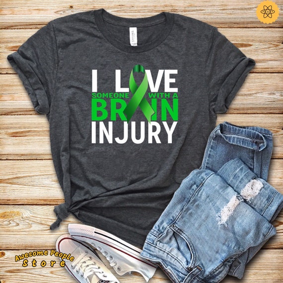 I love Someone With Brain Injury / Brain Injury Shirt / Brain Cancer / Tank Top / Hoodie / Brain Surgery / Brain Tee/ Brain Injury Awareness