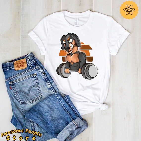 Dachshund Shirt, Dachshund Gifts, Dachshund Gym Shirt, Gift For Dachshund Lovers, Dachshund Mom, Dachshund Weightlifting, Funny Workout