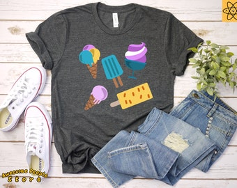 Chemise d’amour à la crème glacée / Chemise à la crème glacée / Fête à la crème glacée / Chemise d’été / Chemise Popsicle / Chemise dessert / Thème de la fête à la crème glacée