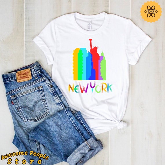 New York Landscape, Statue Of Liberty Shirt, New York Shirt, NYC Gift, I Love NYC, New York Travel, New York Pride, NY Shirt, New York Tees
