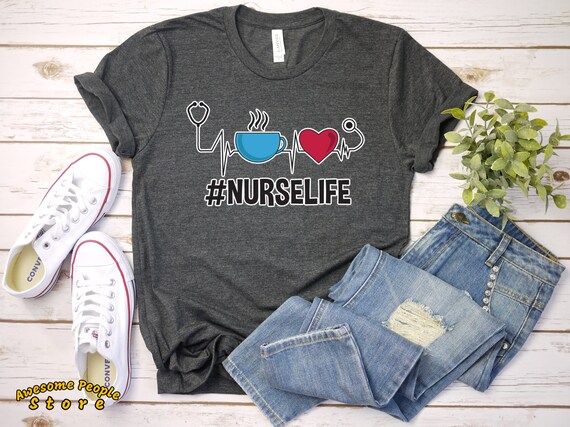 Nurse Life Retro Shirt | Women's Relaxed Fit Short Sleeve Jersey T-Shirt | Trending Tee | Tee Shirt | Fun Nurse Tee | Graphic T-Shirt | Gift
