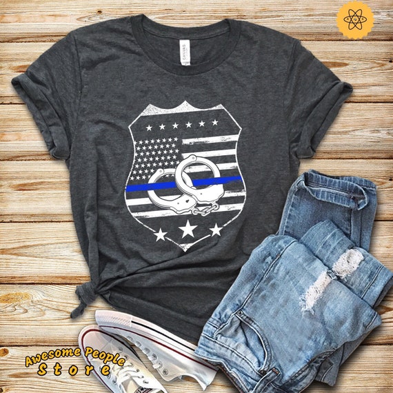 Police Gift Shirt, Police Officer Gift, Police Officer Wife, I Love Police Officer, Blue Lives Matter, Thin Blue Line, Gift For Her, Hoodie