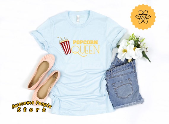 Popcorn Shirt, Popcorn Party, Popcorn Queen, Shirt, Popcorn Lover, Popcorn Gift, Funny Popcorn Shirt, Popped Corn, Corn, Unisex