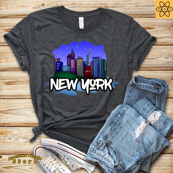 New York Landscape / Shirt / Tank Top / Hoodie / New York Shirt / NYC Gift / I Love NYC / New York Travel / New York Pride / NY Shirt