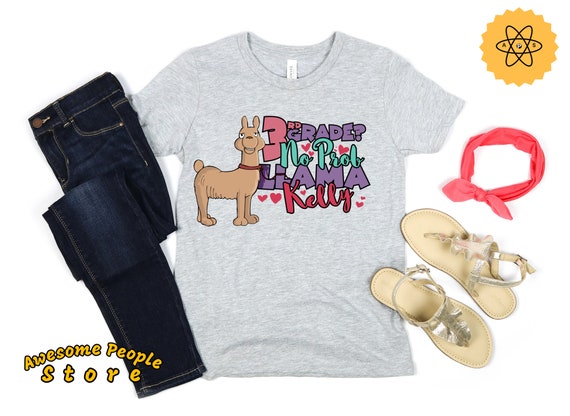 Third Grade No Prob Llama Shirt / 3rd Grade Shirt / Girls Back to School Shirt / Funny First Day of School Shirt / Llama School Shirt