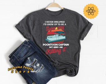 Capitano pontone, soggiorni sulla barca pontone, camicia pontone divertente, barca pontone, camicia da barca, regalo barca pontone, canottiera, felpa con cappuccio