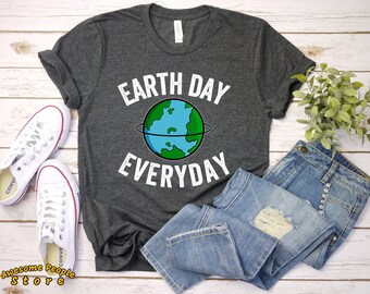 Earth Day Shirt T-Shirt / Happy Earth Day Tshirt / Reduce Waste Clean  Tee / Green Environment Science / Awareness Save Love Recycle Reuse