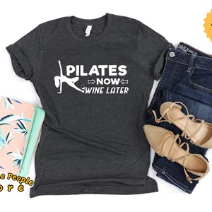 Pilates Shirt, Pilates Now Wine Later, Tank Top, Pilates Tank Top, Pilates Gift, Funny Pilates Shirt, Pilates Workout, Hoodie, Tank Top