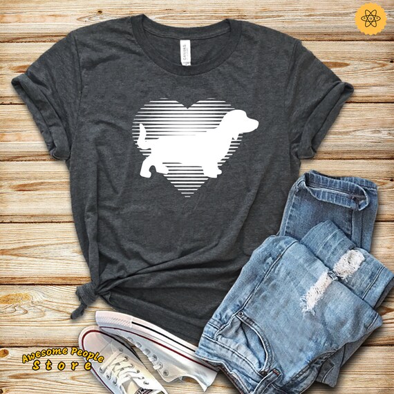Dachshund Shirt, Dachshund Love, Love Dachshund, Gift for Dachshund Mom, Cute Dachshund, Wiener Dog, Doxie Shirt, Dachshund