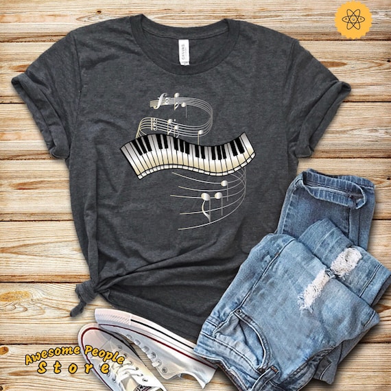 Keyboard Piano Shirt, Music Piano Man Women Unisex Shirt, Pianist Gift, Tank Top, Piano Lover Shirt, Play Piano Gift Idea