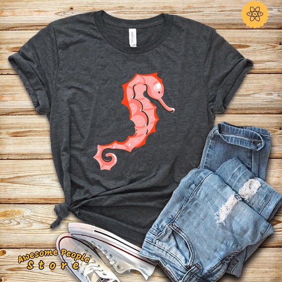 Seahorse Shirt, Sea Horse Graphic Tee Shirt, Marine Lover, Sea Lover, Marine Animal Shirt, Seahorse, Hoodies, Sweatshirt