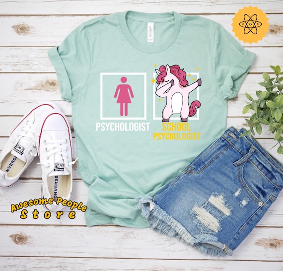 Psychologist Unicorn School Psychologist T-Shirt, Psychology Shirt, Funny Psychology Shirt, Psychologist Shirt, Psychologist Gift