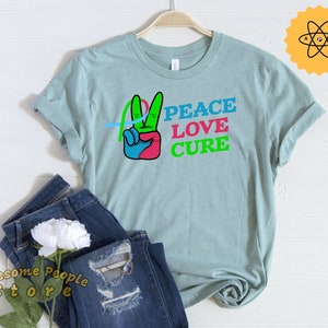 Camisa Hipotonia, Apoio à Hipotonia, Conscientização sobre Hipotonia, Estou Vivendo com Hipotonia, Cura do Amor pela Paz, Hipotonia Unissex, Fita de Hipotonia