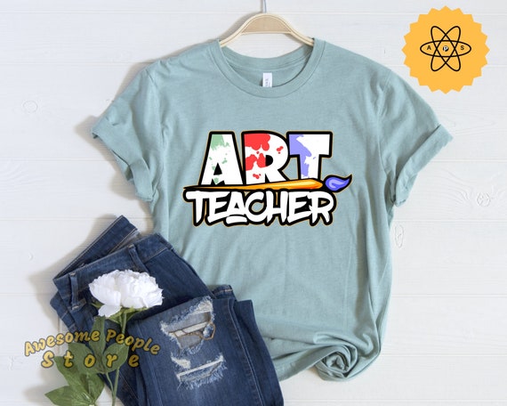 Artist Shirt, Art Teacher Shirt, Funny Art Teacher, Paint Brush Short-Sleeve T-Shirt, Artist Gift for Artist, Painter Shirt, Painter