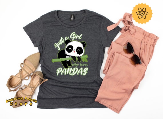 Panda Shirt, Girl Loves Panda, Love Panda A Girl, Tank Top, Hoodie, Zookeeper Shirt, Zoo Animal, Jungle Animal Shirt, Panda Lover, Panda Fan