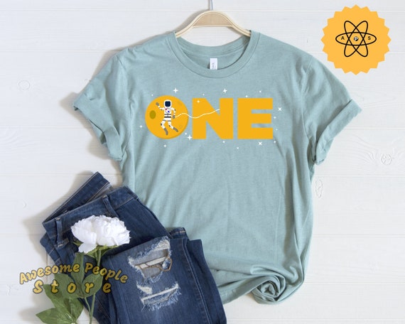 Space Dad, Astronaut Shirt, Solar System T shirt, Astronomy, Cosmonaut Cosmos Space Earth T shirt, Geek Nerd Shirt, One Year Old Party