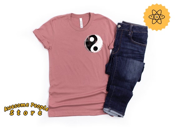 Ying Yang Shirt, Ying Yang Art, Harmony Tee, Good Bad Balance, Chinese Ying Yang, Chinese Gift, Martial Art Teacher, Martial Art Student