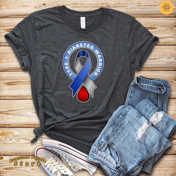 T1D Warrior, Diabetes Shirt, T1D Shirts, Diabetes Awareness, Type 1 Shirt, Diabetic Shirt, High Blood Sugar Diabetes, Diabetes Type 1