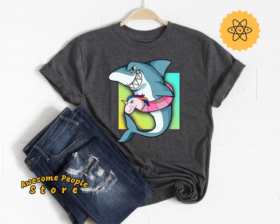 Shark Shirt, Pool Party Theme, Unicorn Shark Tee, Pool Party T Shirt, Funny Shark Gift, Unicorn Lover, Unicorn Party Shirt, Pool Party Shark