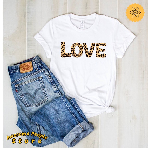 Valentine Heart Shirt, Leopard Love Shirt, Valentines Gift For Her, Love Heart Shirt, Love Animal Print Heart, Sweatshirt, Hoodies