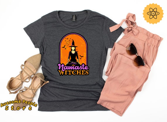 Namaste Witches / Yoga T Shirt / Cute Halloween Shirt / Funny Halloween Shirt / Yoga Shirt Funny / Funny Witch Shirt / Yoga Lover Gift Idea