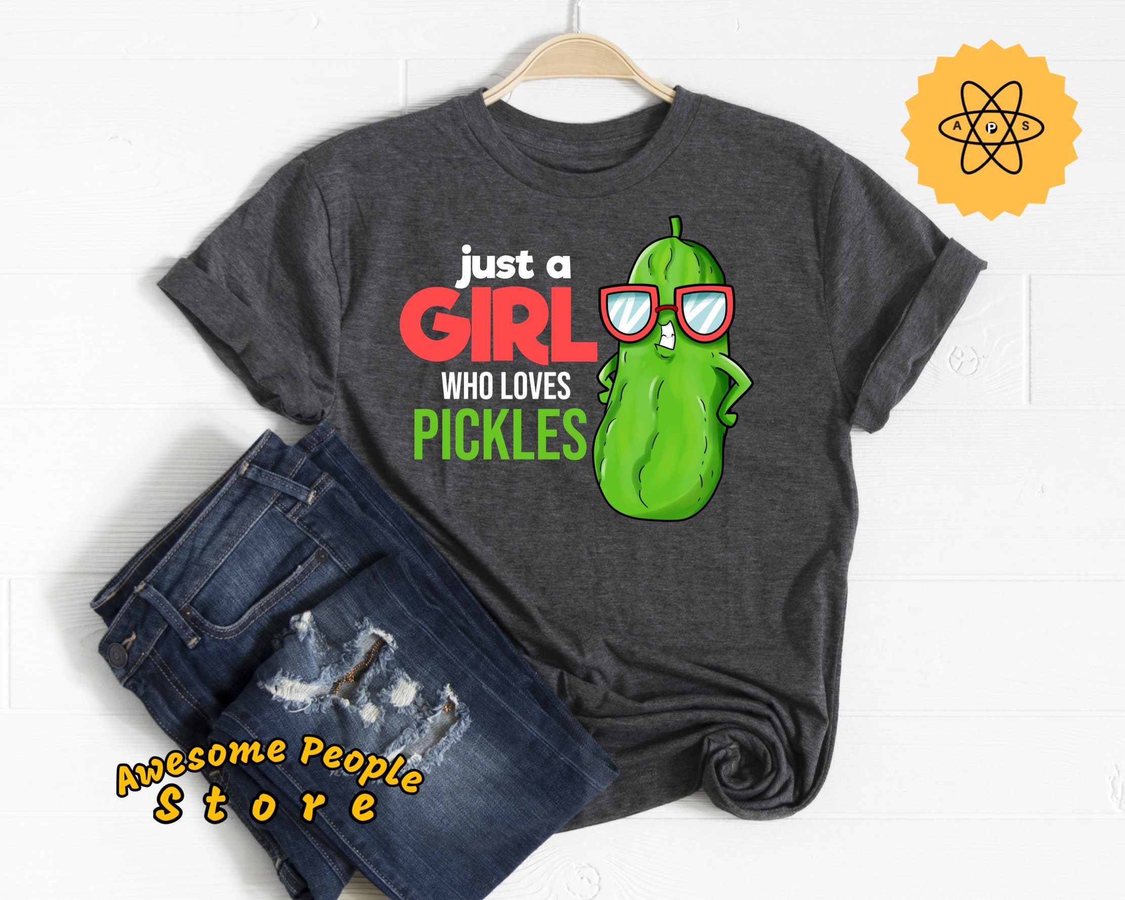 Pickles Shirt Pickle Gift Pickles Lover Just A Girl Who Etsy