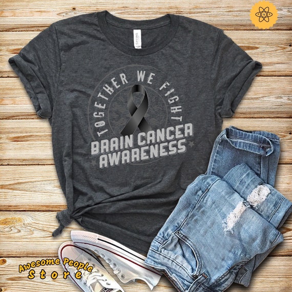 Brain Cancer, Together We Fight, Brain Injury Shirt, Tank Top, Hoodie, Brain Surgery, Brain Tee, Brain Injury Awareness, Cancer Warrior