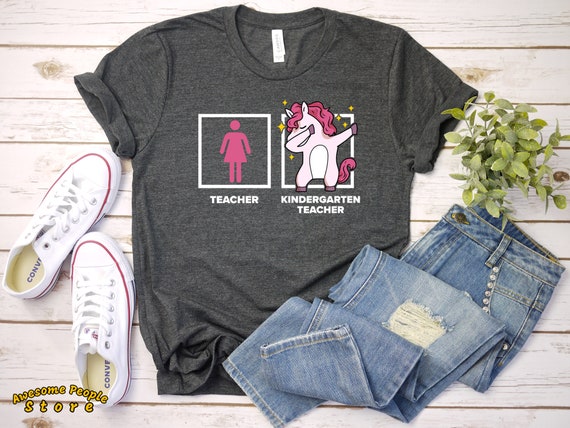 Kindergarten Teacher / Dabbing Unicorn Teacher / Teacher Unicorn / Teacher Gift / Gifts For Teachers / Kindergarten Teacher Shirt