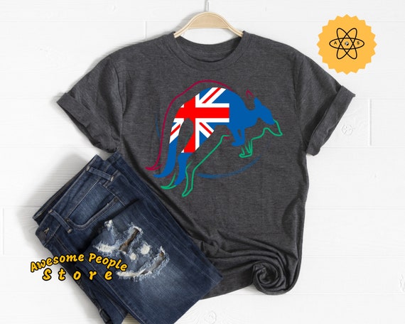 Kangaroo Shirt, Kangaroo Gift, Animal T Shirt, Kangaroo Birthday, Kangaroo, Australia Shirt, Kangaroo Australia, Australia Flag, Australian