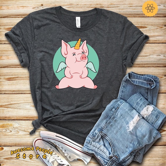 Pig Mom Shirt, Pig Unicorn, Pig Heartbeat, Pig Gift Shirt, Mom Shirt, Pig Lovers Gift, Pig EKG Shirt, Sweatshirt, Hoodies, Gift For Her, Pig