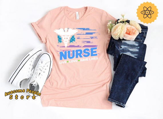 Nursing Student Saving Lives T-Shirt Appreciate Nurses Tee Nursing Student Saving Lives T-Shirt Appreciate Nurses Tee