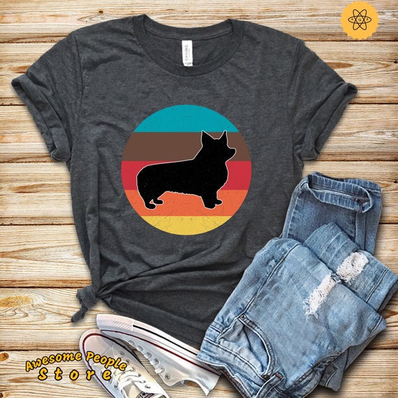 Vintage Dog Shirt, Vintage Corgi, Corgi Gifts, Corgi Clothes, Gift For Corgi Lovers, Corgi Mom, Corgi Butt, Shirt, Long Sleeve, Hoodies