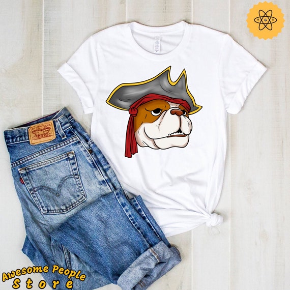 Dog Shirt, Pirate Dog, English Bulldog Shirt, English Bulldog Tee, Dog Lover, Dog Owner, Pirate English Bulldog, Unisex Shirt, Sweatshirts