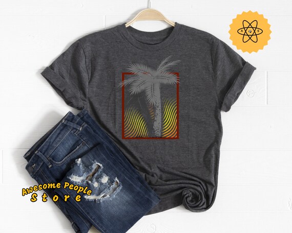 Beach Shirt, Palms Shirt, Unisex Beach Shirt, Summer Day Shirt, Family Vacation Shirt, Honeymoon Shirt, Palm Beach Shirt, Sunset Tee