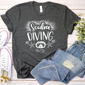 Scuba Diving T-Shirt /  Diver Gift / Shark Shirt / Scuba Diving Tee Shirt / Scuba Diving Tee / Scuba Diving Gift T shirt