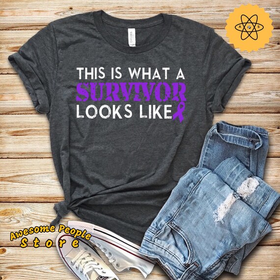 Cancer Survivor / Leiomyosaroma Cancer / Leiomyosaroma Awareness Shirt / Leiomyosaroma Survivor Gift / Purple Ribbon Shirt