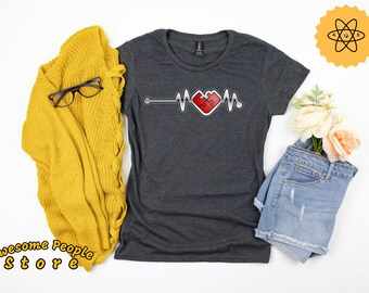 Autisme bewustzijn shirt/Autisme heartbeat shirt/Autisme t-shirt/Autisme leraar/Special Ed shirt/Special education/SPED shirt