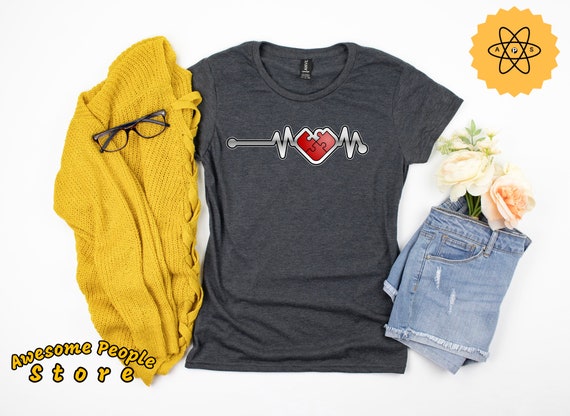 Autism Awareness Shirt / Autism Heartbeat Shirt / Autism t-shirt / Autism Teacher / Special Ed Shirt / Special Education / SPED Shirt