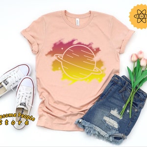 Neon Saturn T Shirt, Planet Saturn Shirt, Vintage Solar System, Solar System, Universe, Science Teacher, Astronaut, Astrology, Astronomy