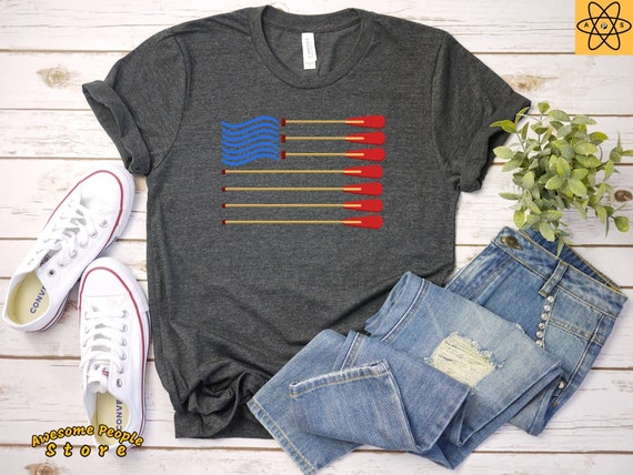 American Flag Crew Rowing T-Shirt Rowing Oar Tee American Flag Crew Rowing T-Shirt Rowing Oar Tee