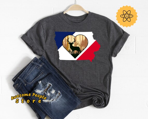 Iowa State, Iowa Shirt, Iowa Family Trip, Iowa, Iowa Gift, Iowa Map, Iowa Art, Iowa Travel, Iowa Cities, Iowa Heart, I Love Iowa, Unisex