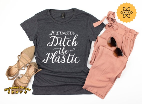 Plastic Free Shirt, It's Time To Ditch The Plastic, Save The Earth Shirt, Planet Earth Shirt, Save The Planet, Planet Earth Day, Tank Top