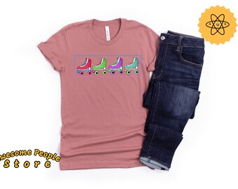 Rollschuhlaufen, Rollschuh-Shirt, Rollschuh-Geschenk, Roller Skate Party Thema, Rollschuh-T-Shirt, Rollschuh-Party, Roller, Geschenke