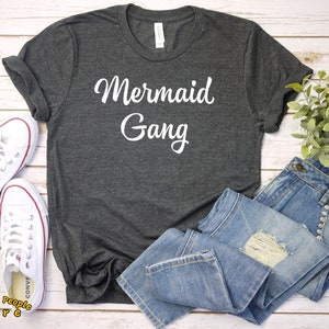 Mermaid Gang T-Shirt / Ladies Beach T-shirt / Cute Beach Shirt / Mermaid Girl T-shirt / Cute Women T-shirt