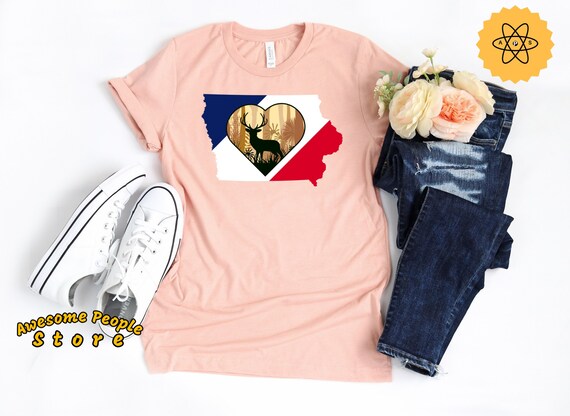 Iowa State, Iowa Shirt, Iowa Family Trip, Iowa, Iowa Gift, Iowa Map, Iowa Art, Iowa Travel, Iowa Cities, Iowa Heart, I Love Iowa, Unisex
