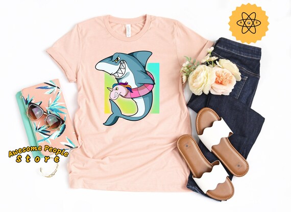 Shark Shirt, Pool Party Theme, Unicorn Shark Tee, Pool Party T Shirt, Funny Shark Gift, Unicorn Lover, Unicorn Party Shirt, Pool Party Shark