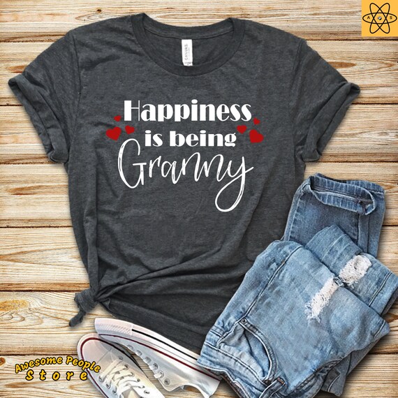 Happiness Is Being A Granny / Unisex T-Shirt / Granny Shirt / Gift For Granny / Granny To Be / Granny Gift / Grandma To Be