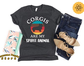 Corgis Are My Spirit Animal, Corgi, Corgi Gifts, Corgi Clothes, Gift For Corgi Lovers, Corgi Mom, Corgi Butt, Shirt, Long Sleeve, Hoodies